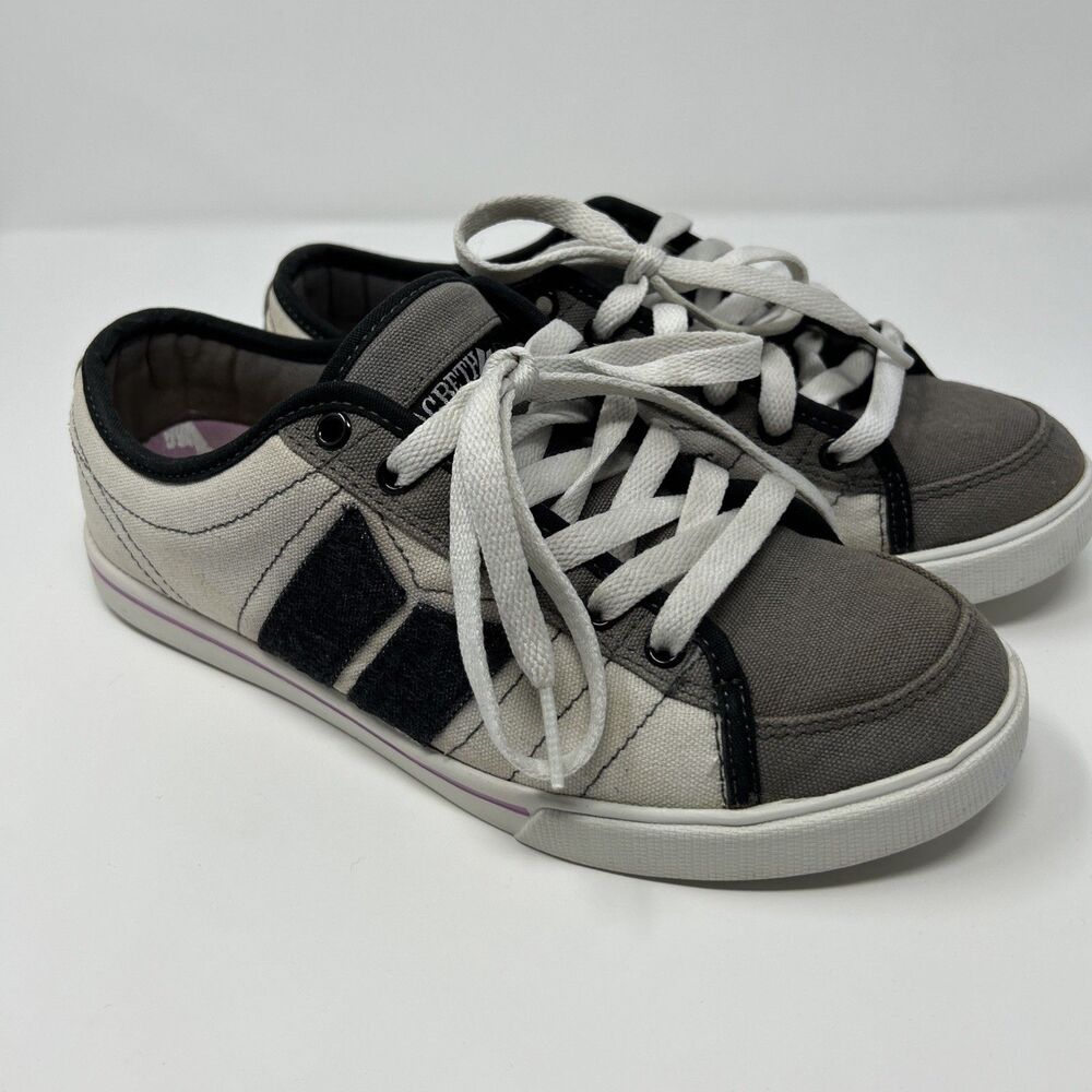Macbeth Eliot Vergan Skate Men's Gray Pink White Shoes Size 8